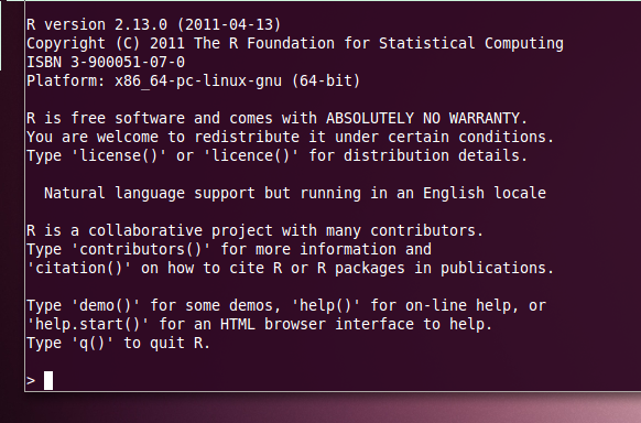 R (64bit) on Ubuntu 10.10