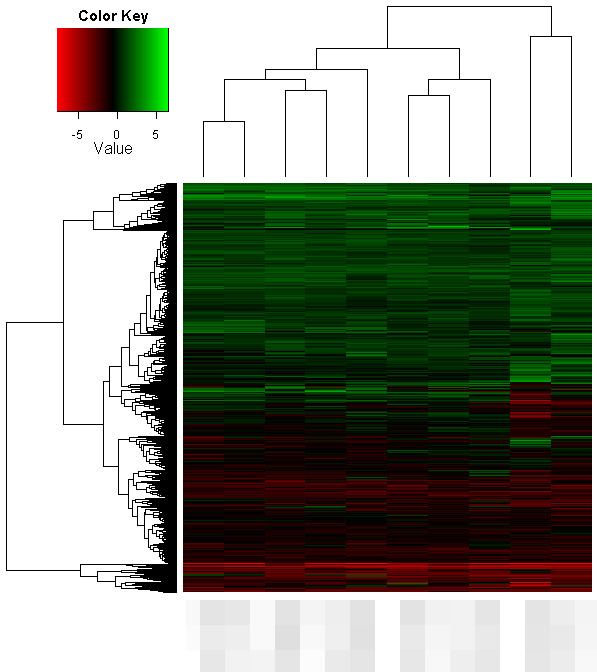 Green-Black-Red heatmap